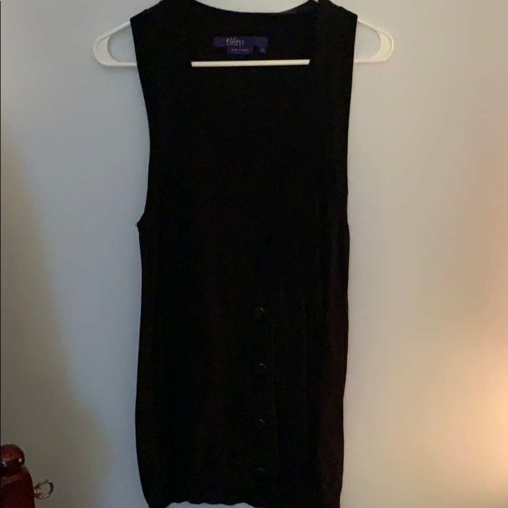 Black sweater vest